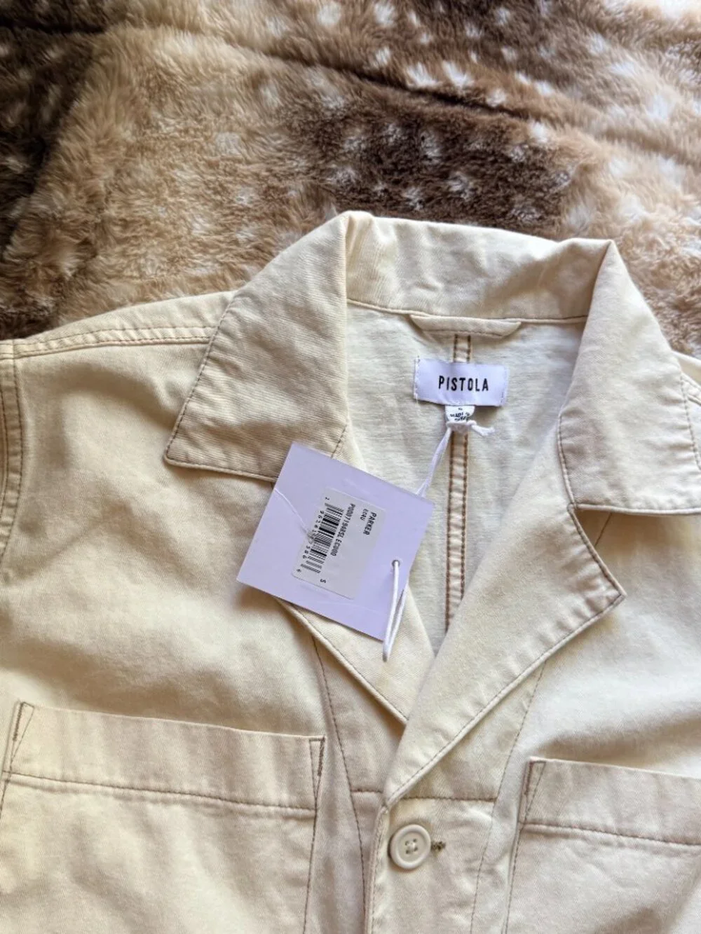 S NWT Pistola Parker Field Suit Ecru Utility Short Romper